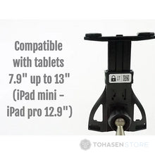 画像をギャラリービューアに読み込む, Thor&#39;s Drone World - Tablet clamp for 7.9&quot; to 12.9&quot; with aluminium ball joint | SETCXL
